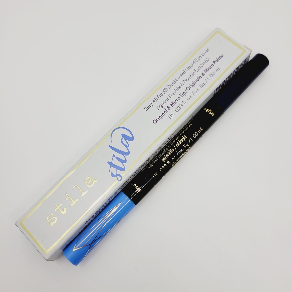 Stila All Day Stay Dual-Ended Liquid Eyeliner Midnight Periwinkle Brand New